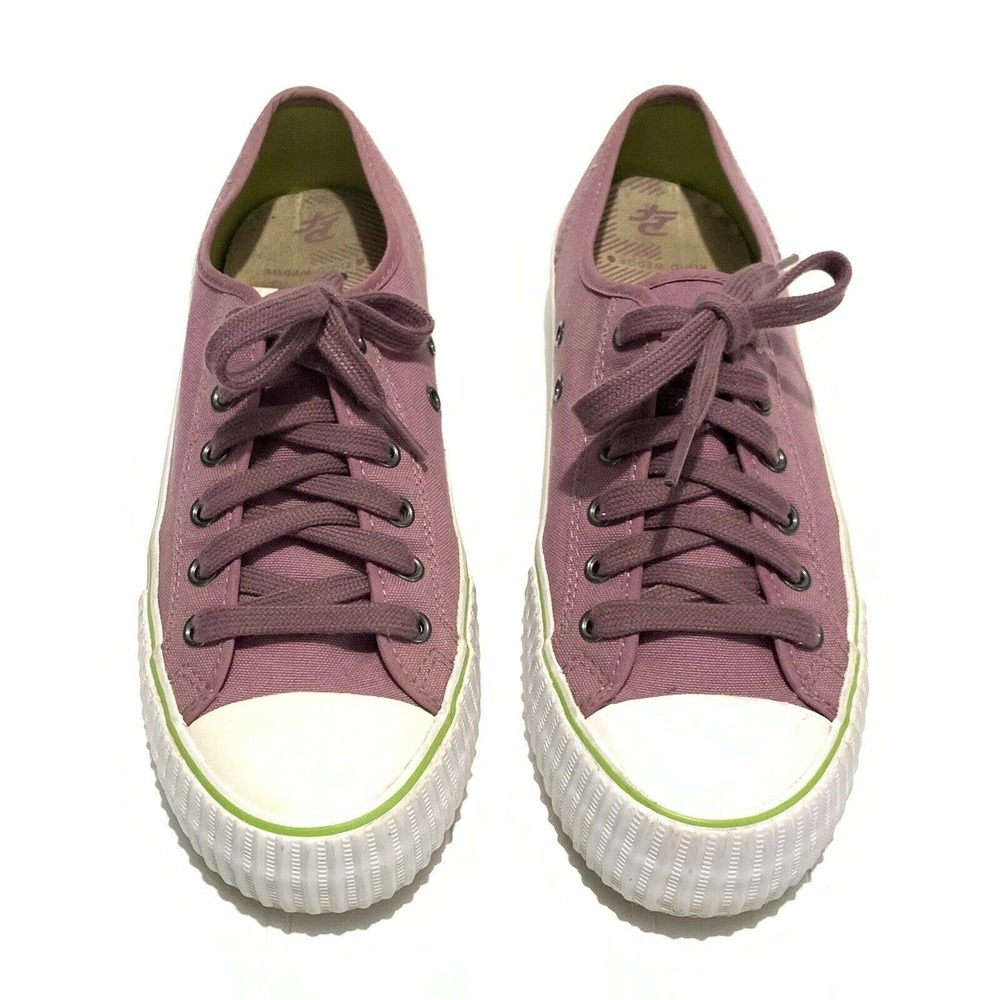 PF Flyers Womens Size 10.5 Purple Canvas Shoes Sneakers Posture Foundation
